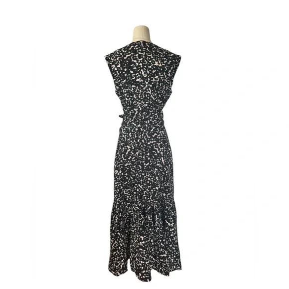 REBECCA TAYLOR
Leopard Midi Wrap Dress Size 4 - Picture 7 of 7